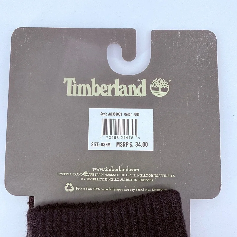 Timberland Womens Lightweight Commuter Touch Screen Knit Gloves Black